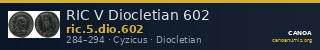 RIC V Diocletian 602 — CANOA