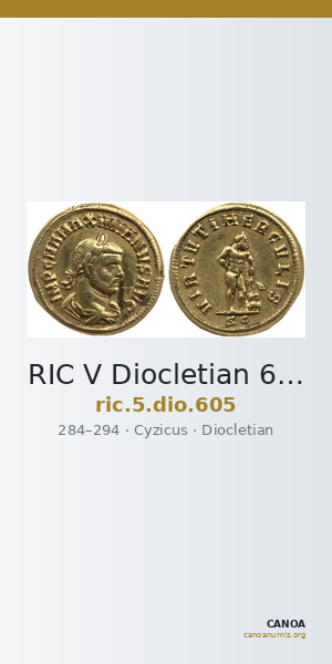 RIC V Diocletian 605 — CANOA
