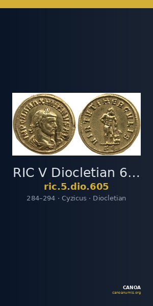 RIC V Diocletian 605 — CANOA