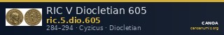 RIC V Diocletian 605 — CANOA