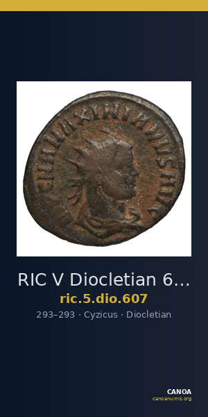 RIC V Diocletian 607 — CANOA