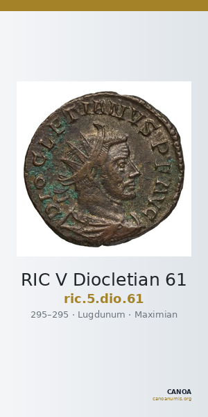 RIC V Diocletian 61 — CANOA