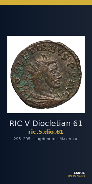 RIC V Diocletian 61 — CANOA