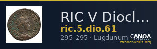 RIC V Diocletian 61 — CANOA