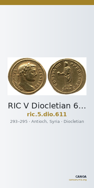 RIC V Diocletian 611 — CANOA