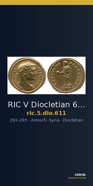 RIC V Diocletian 611 — CANOA