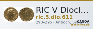 RIC V Diocletian 611 — CANOA