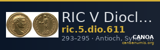 RIC V Diocletian 611 — CANOA