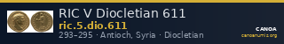 RIC V Diocletian 611 — CANOA