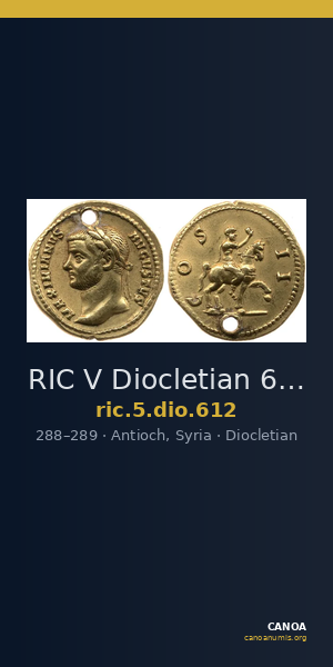 RIC V Diocletian 612 — CANOA