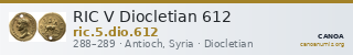 RIC V Diocletian 612 — CANOA