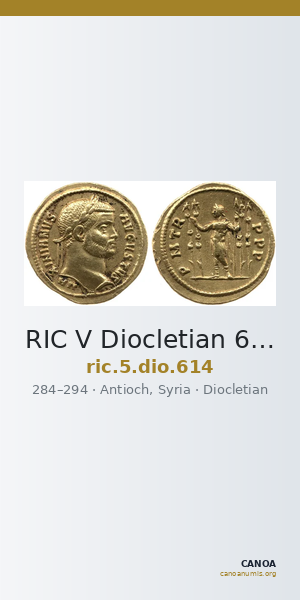 RIC V Diocletian 614 — CANOA