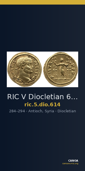 RIC V Diocletian 614 — CANOA