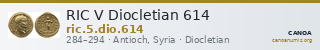 RIC V Diocletian 614 — CANOA