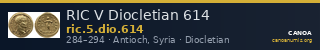 RIC V Diocletian 614 — CANOA