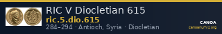 RIC V Diocletian 615 — CANOA