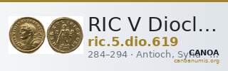 RIC V Diocletian 619 — CANOA