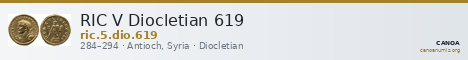 RIC V Diocletian 619 — CANOA