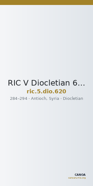 RIC V Diocletian 620 — CANOA