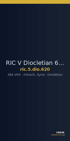 RIC V Diocletian 620 — CANOA