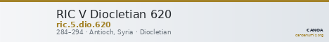 RIC V Diocletian 620 — CANOA