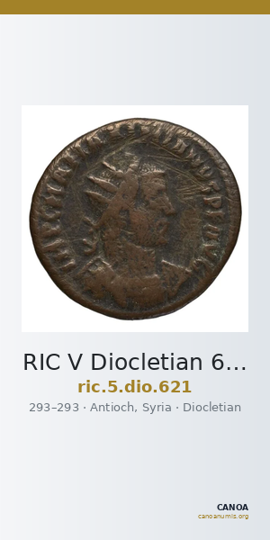 RIC V Diocletian 621 — CANOA