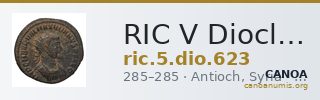 RIC V Diocletian 623 — CANOA