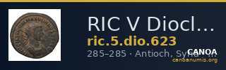 RIC V Diocletian 623 — CANOA