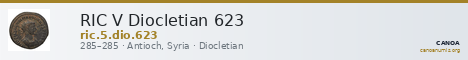 RIC V Diocletian 623 — CANOA