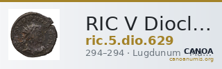 RIC V Diocletian 629 — CANOA