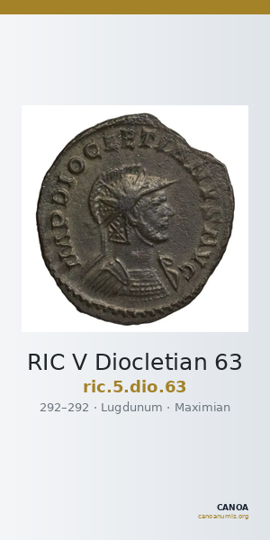 RIC V Diocletian 63 — CANOA