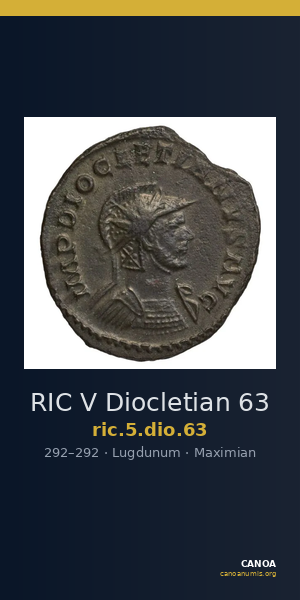 RIC V Diocletian 63 — CANOA