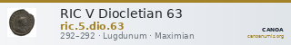 RIC V Diocletian 63 — CANOA