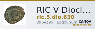 RIC V Diocletian 630 — CANOA