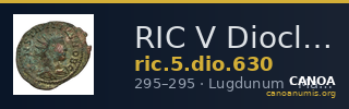 RIC V Diocletian 630 — CANOA