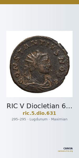RIC V Diocletian 631 — CANOA