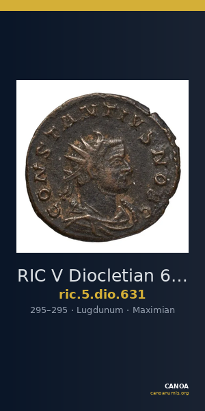 RIC V Diocletian 631 — CANOA