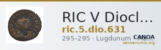 RIC V Diocletian 631 — CANOA