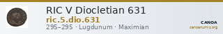 RIC V Diocletian 631 — CANOA