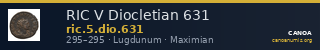 RIC V Diocletian 631 — CANOA