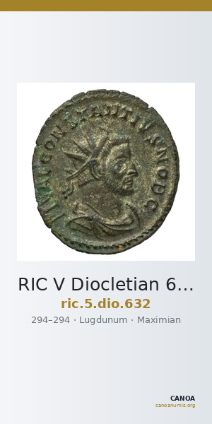 RIC V Diocletian 632 — CANOA