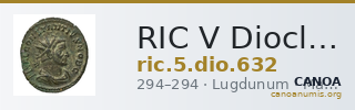 RIC V Diocletian 632 — CANOA