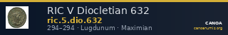 RIC V Diocletian 632 — CANOA