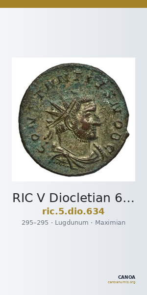 RIC V Diocletian 634 — CANOA
