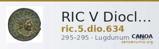 RIC V Diocletian 634 — CANOA