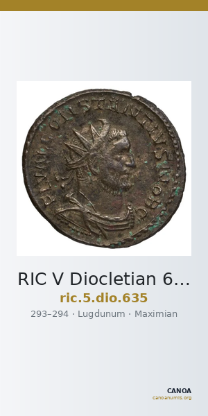 RIC V Diocletian 635 — CANOA
