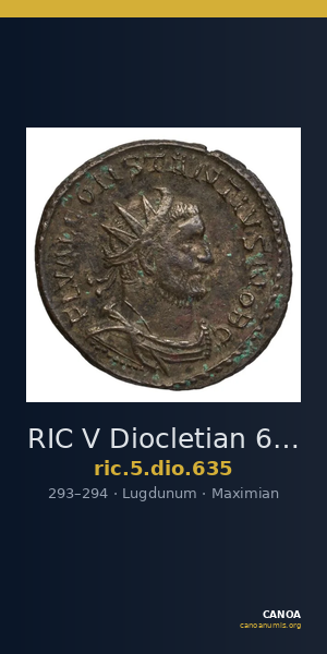RIC V Diocletian 635 — CANOA