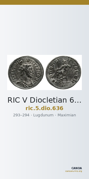 RIC V Diocletian 636 — CANOA