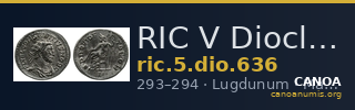 RIC V Diocletian 636 — CANOA
