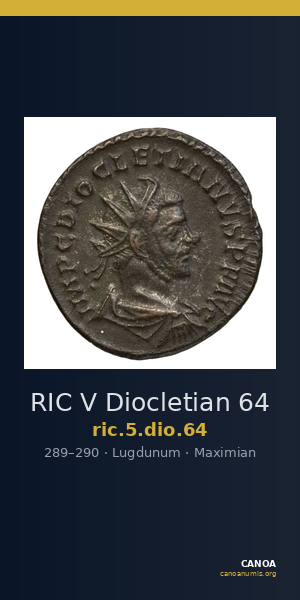 RIC V Diocletian 64 — CANOA